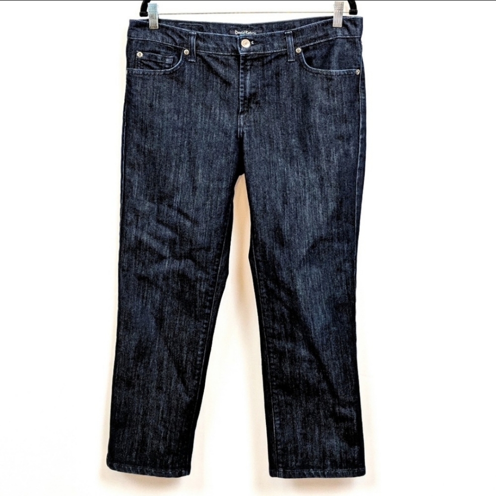 NWOT David Kahn Short Jeans Capris Dark Wash Five Pocket 26.5" Inseam Size 31